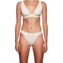 women's high waisted seamless side pure cotton thong, sexy european & american style (invisible design)