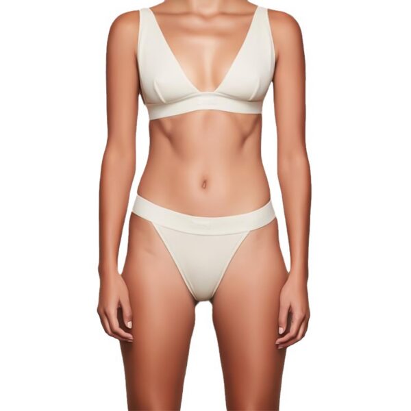 women's high waisted seamless side pure cotton thong, sexy european & american style (invisible design)