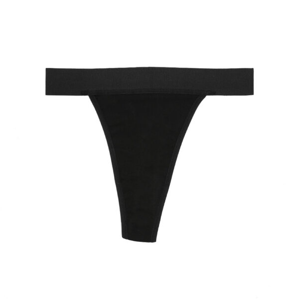 women's high waisted seamless side pure cotton thong, sexy european & american style (invisible design)