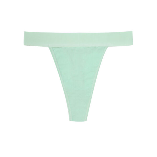 women's high waisted seamless side pure cotton thong, sexy european & american style (invisible design)