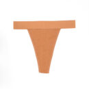 women's high waisted seamless side pure cotton thong, sexy european & american style (invisible design)