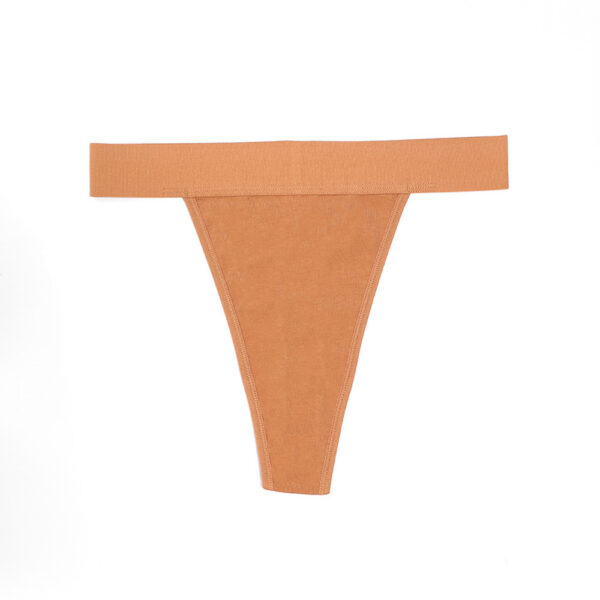 women's high waisted seamless side pure cotton thong, sexy european & american style (invisible design)