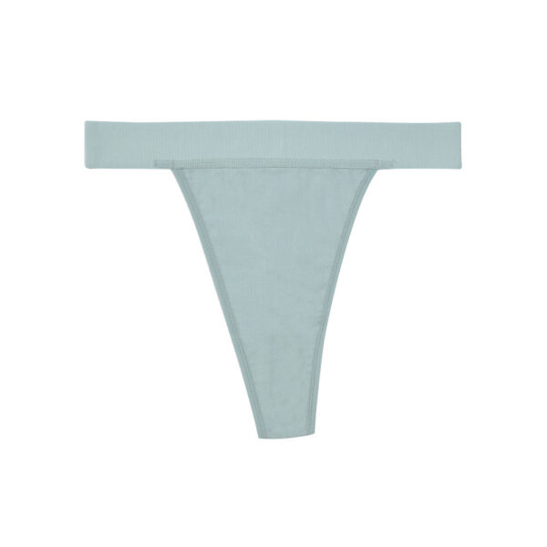 women's high waisted seamless side pure cotton thong, sexy european & american style (invisible design)
