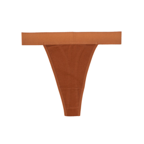 women's high waisted seamless side pure cotton thong, sexy european & american style (invisible design)