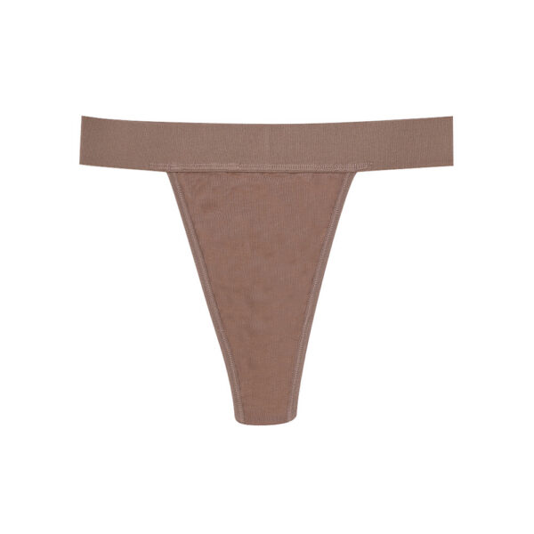 women's high waisted seamless side pure cotton thong, sexy european & american style (invisible design)