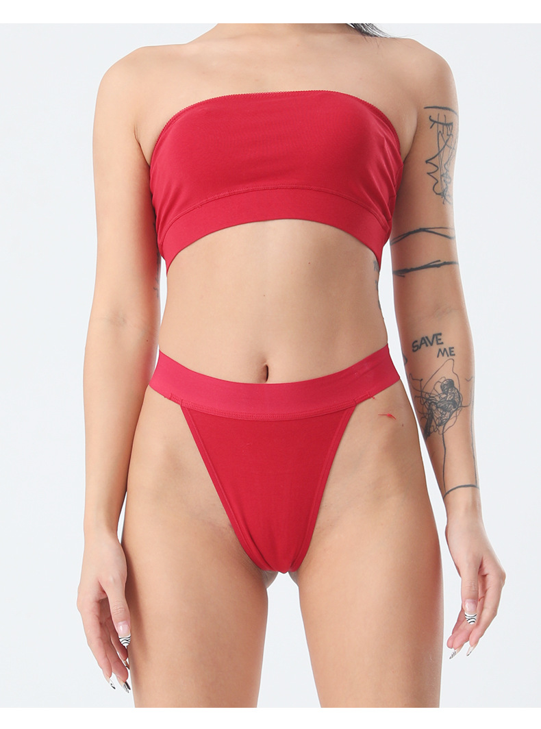 women's high waisted seamless side pure cotton thong, sexy european & american style (invisible design)